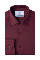 Maroon Refined Dress Shirt