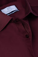 Maroon Refined Dress Shirt