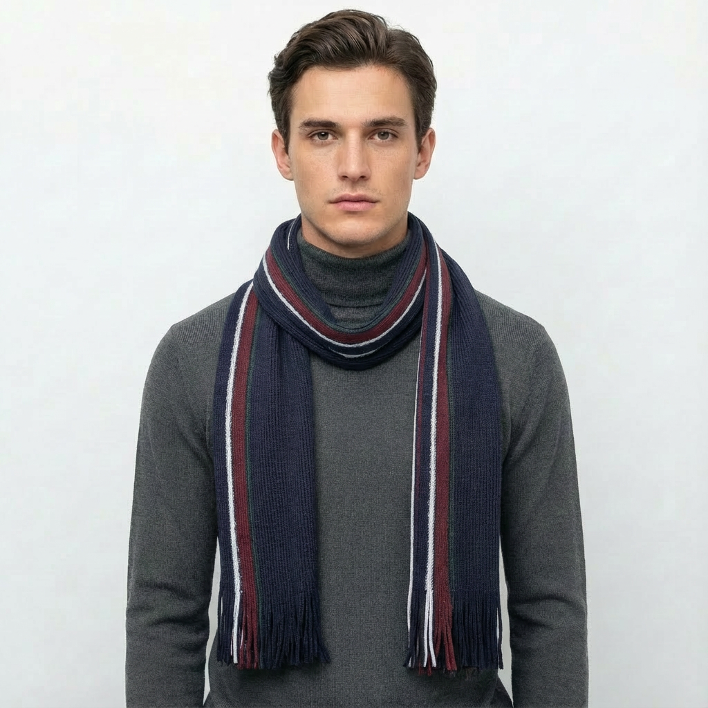 NAVY SCARF