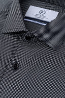 Black Patterned Dress Shirt
