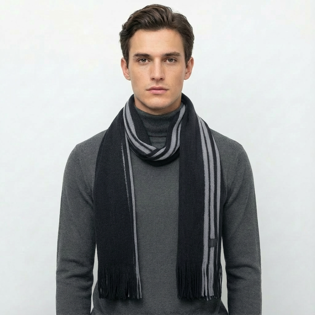 BK/GR SCARF