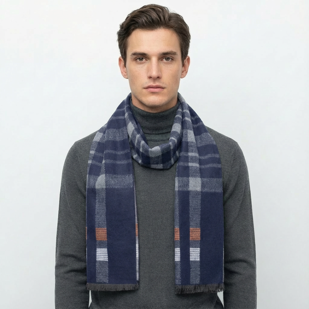 NAVY SCARF