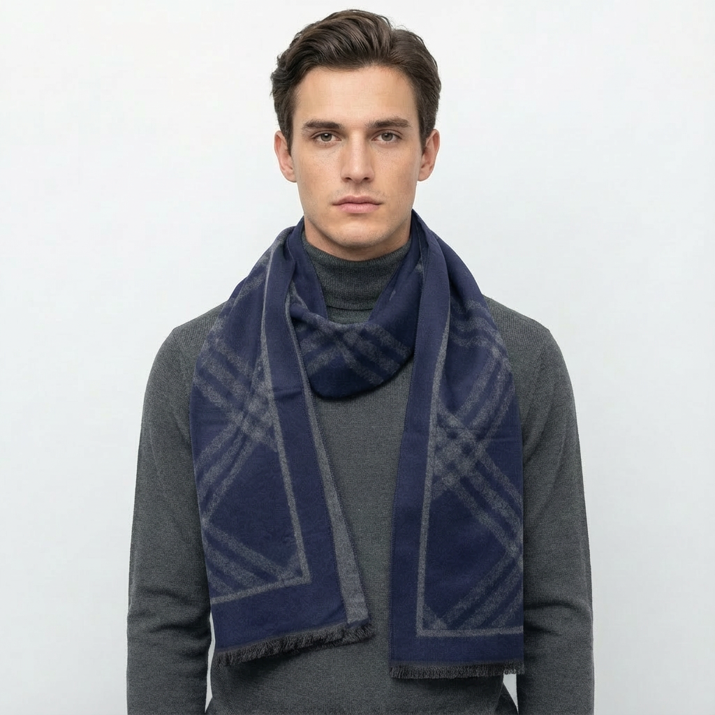 NAVY SCARF