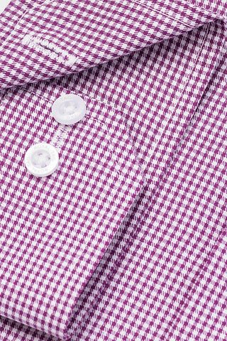 Purple Check Dress Shirt- SFC241033-PUR