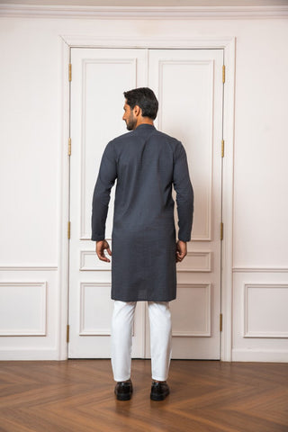 DARK GREY KURTA