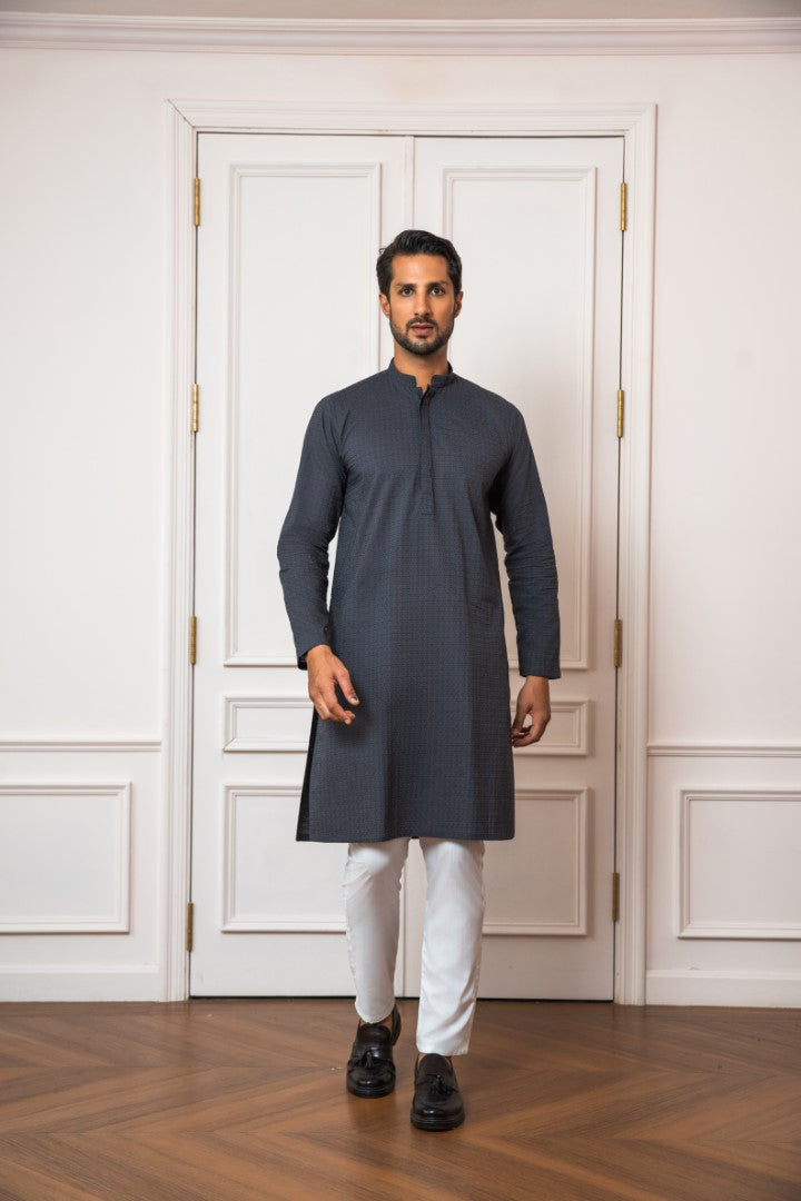 DARK GREY KURTA