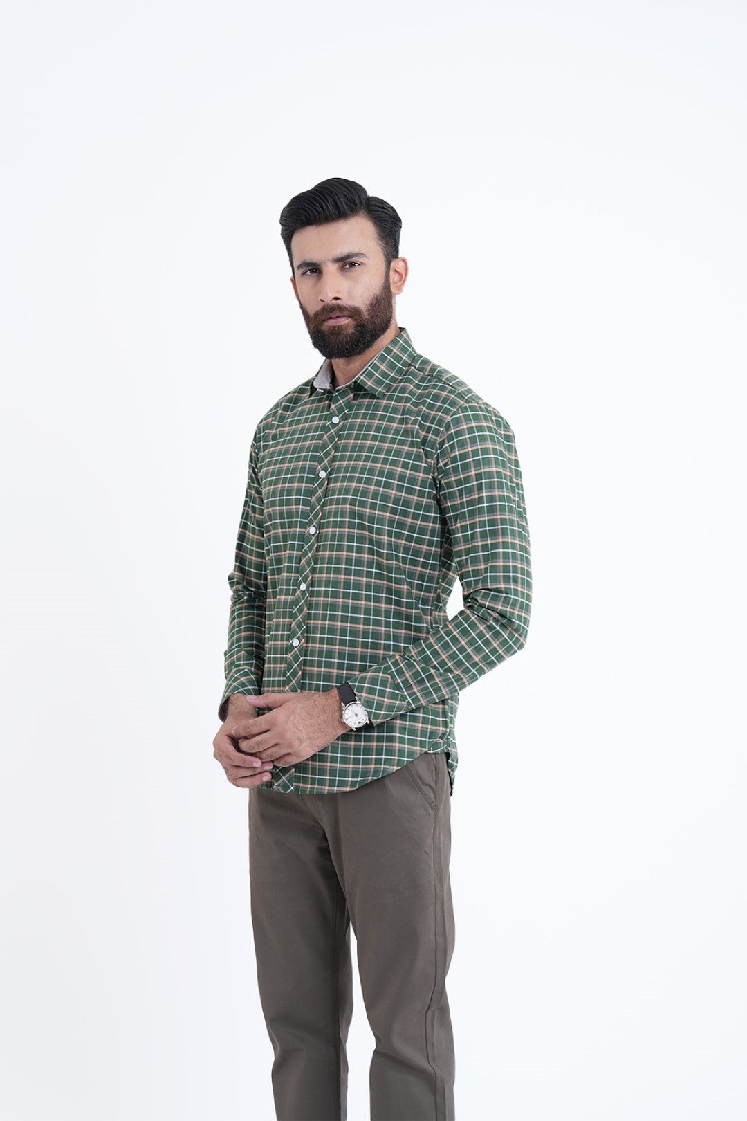 GREEN CASUAL SHIRT