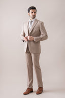 Beige Refined Suit