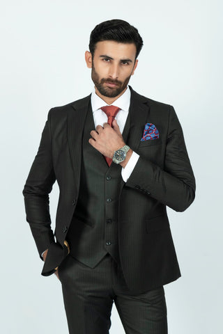 Slim Fit Charcoal Grey Suit 3SP5388-CG