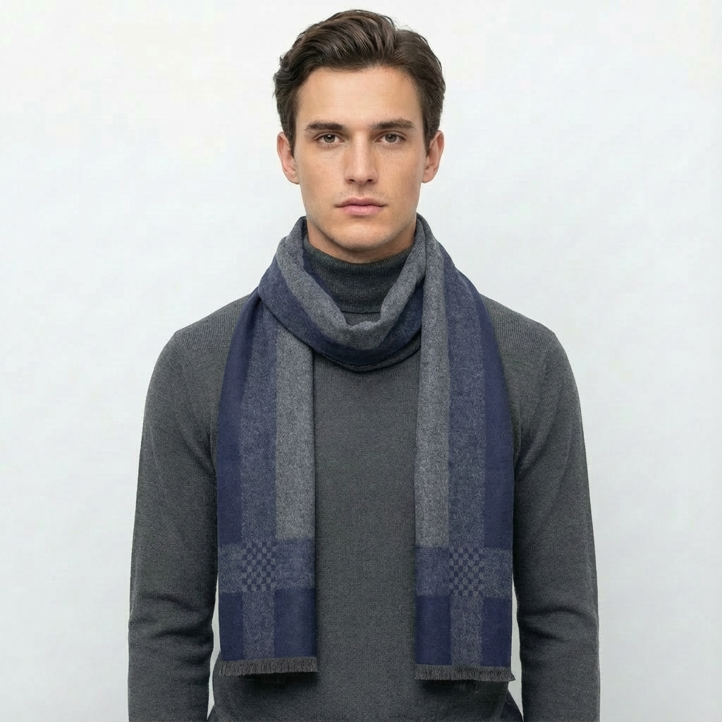 NAVY SCARF