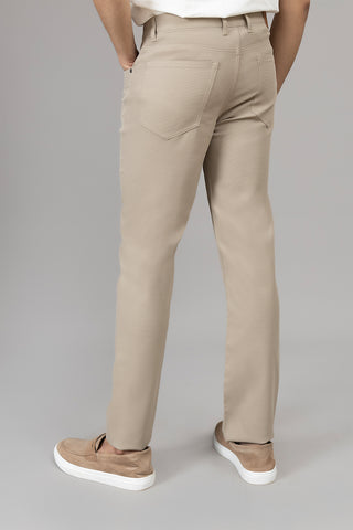 Beige Basic Pocket Pant