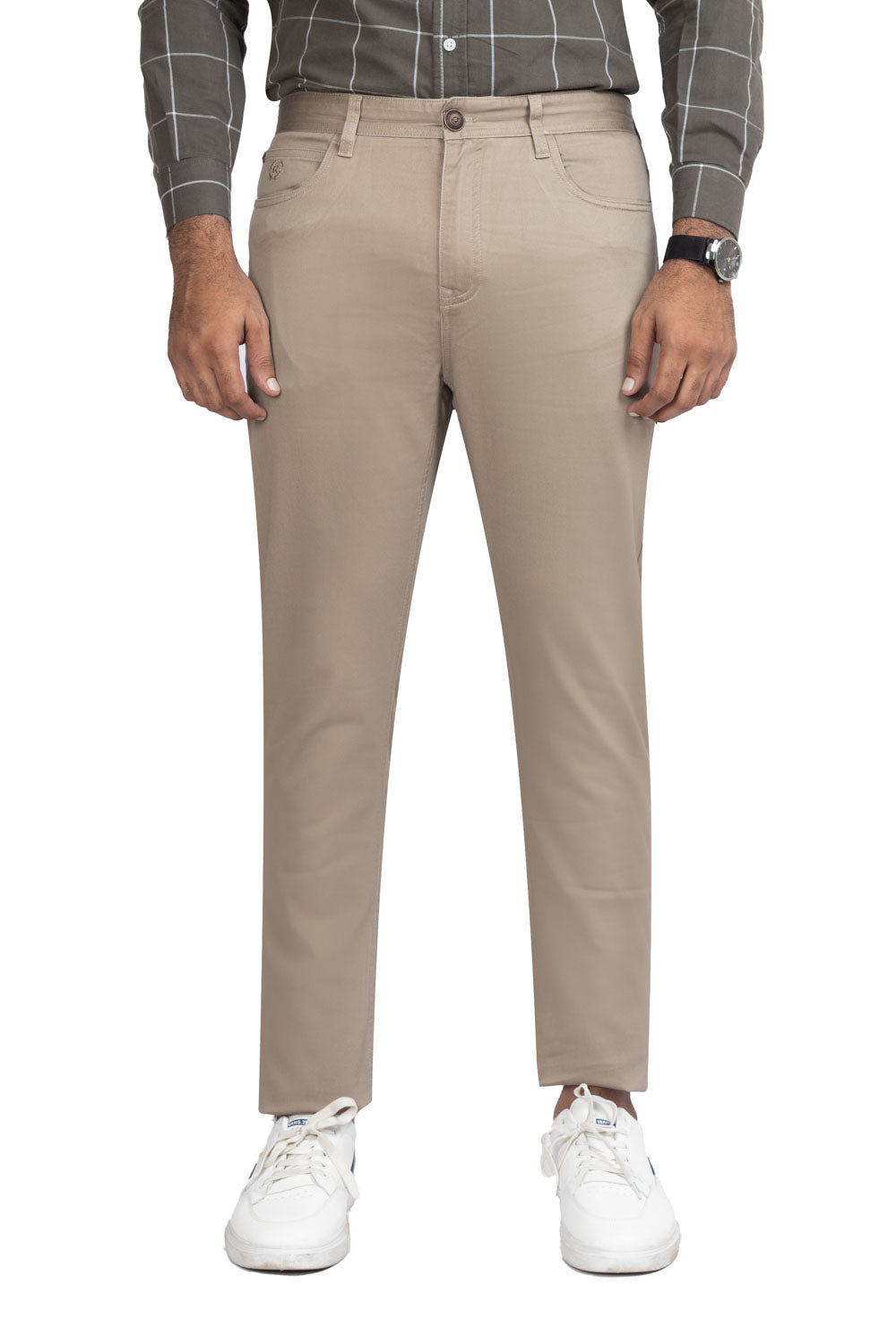 Light Brown Basic 5 Pocket Pant