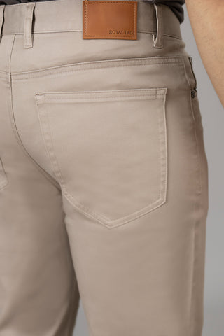 Beige Basic Pocket Pant