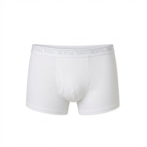 WHITE BOXER SHORT