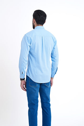 Sky Check Casual Shirt C240131-SKY