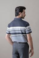 Navy Grey Imperial Polo