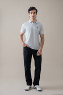 Light Grey Refined Polo