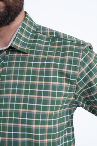 Green Check Casual Shirt CC240260-GN