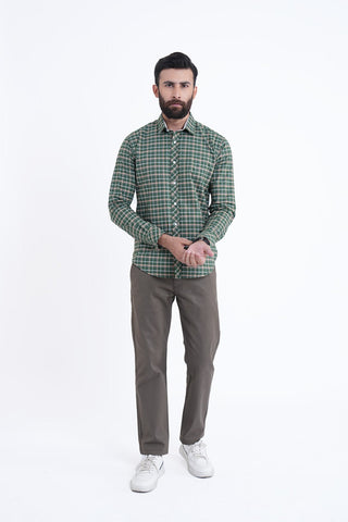 Green Check Casual Shirt CC240260-GN