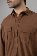 Dark Brown Casual Shirt