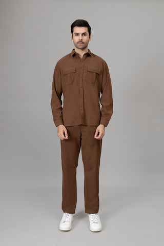 Dark Brown Casual Shirt