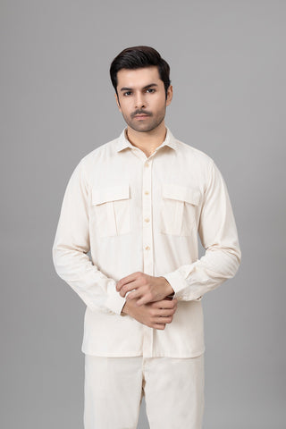 Off White Casual Shirt