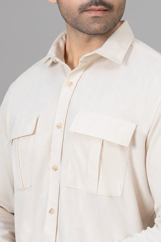 Off White Casual Shirt