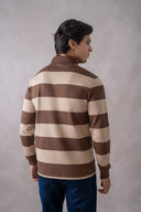 Striped Full-Sleeve Polo