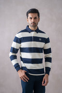 Striped Full-Sleeve Polo