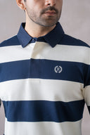 Striped Full-Sleeve Polo