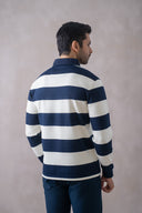 Striped Full-Sleeve Polo