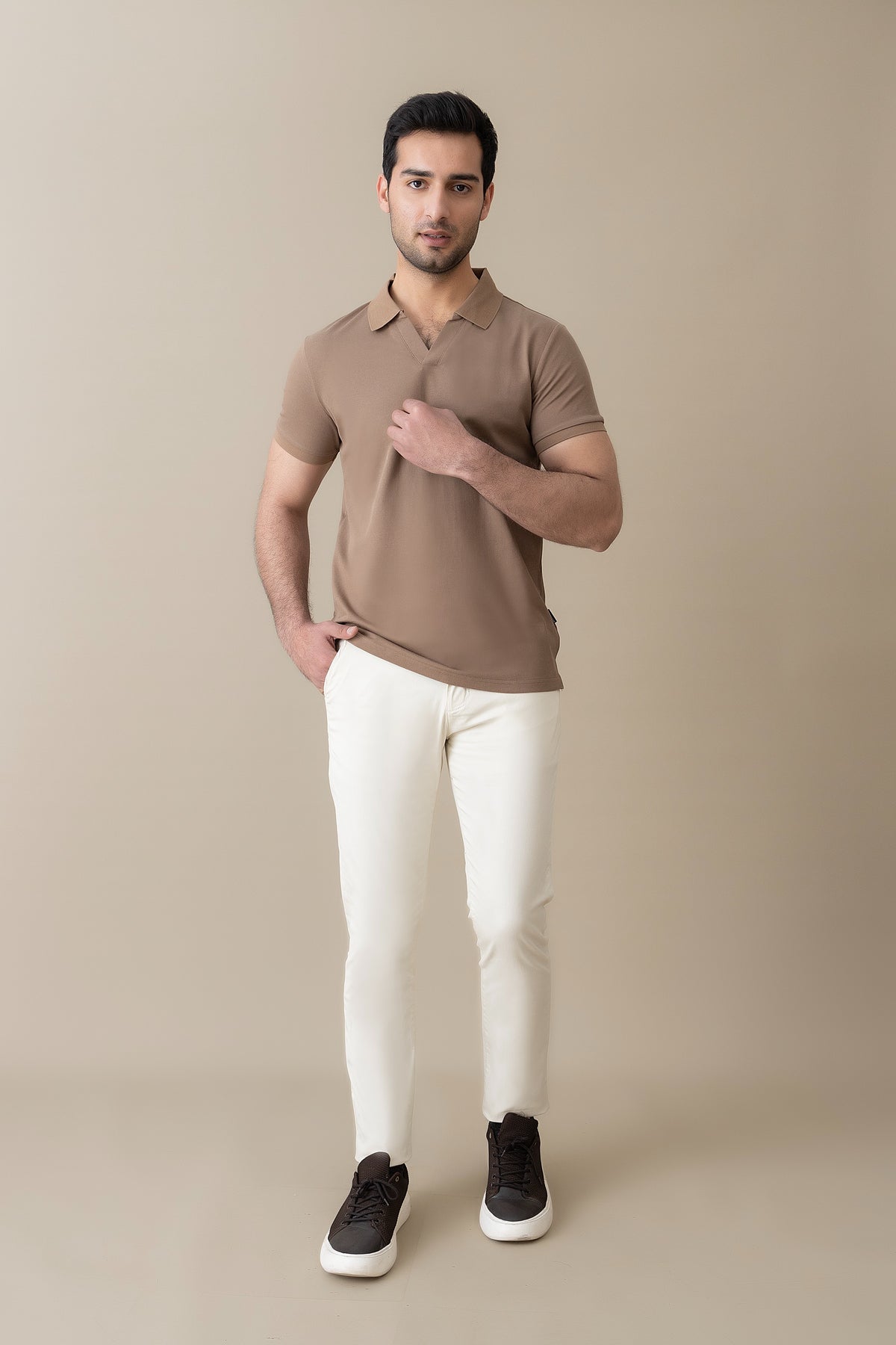 Brown Signature Polo