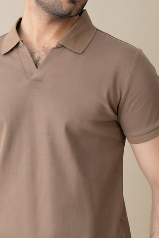 Brown Signature Polo