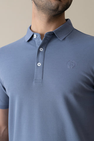 Sky Blue Signature Polo