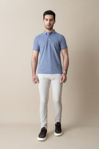 Sky Blue Signature Polo