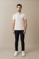 Beige Signature Polo