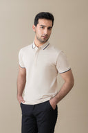 Beige Signature Polo