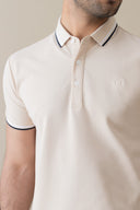 Beige Signature Polo