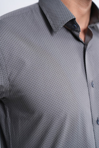 Classic Fit Grey Dress Shirt CFD240153-GR