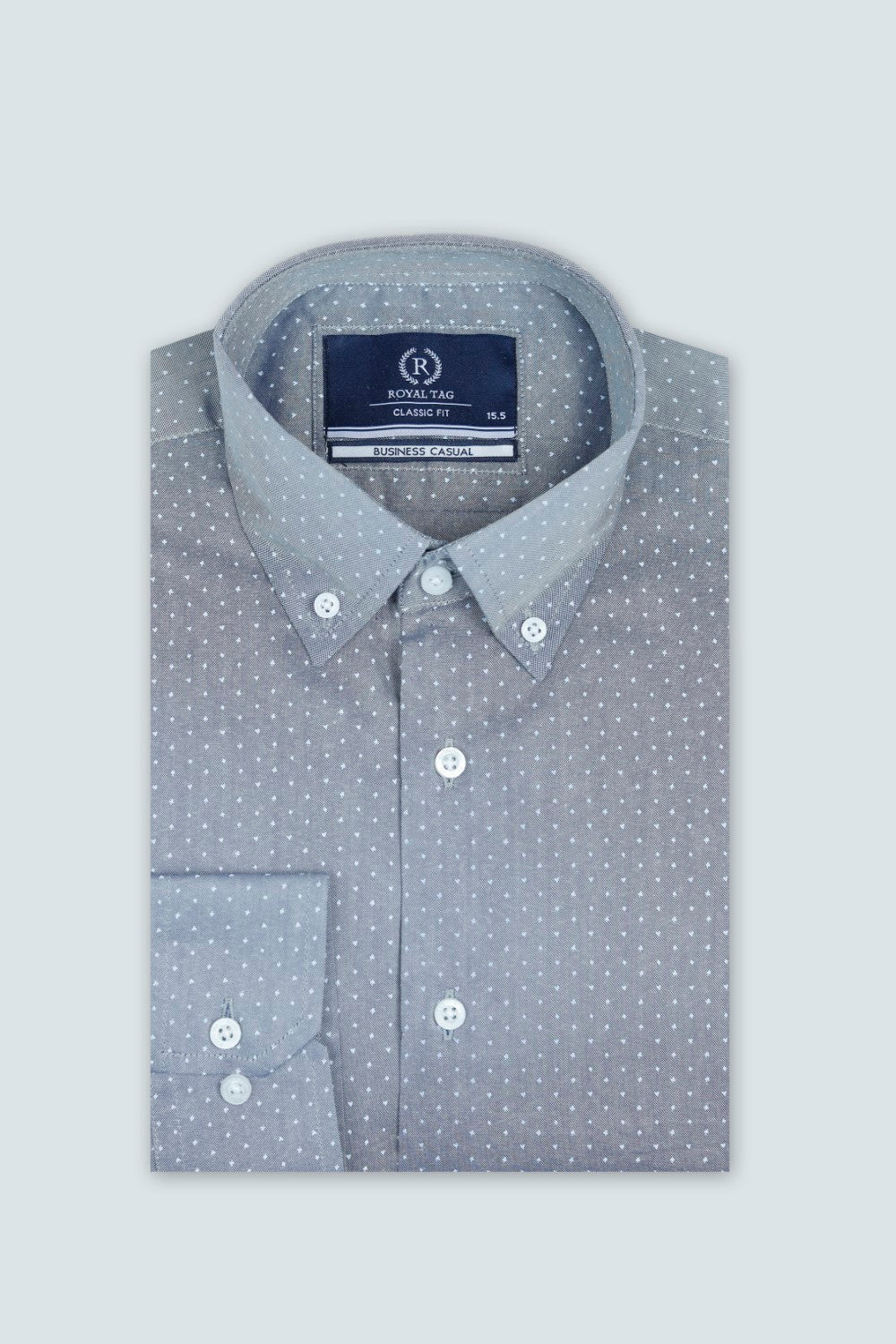 Classic Fit Grey Dress Shirt CFD240166-GR