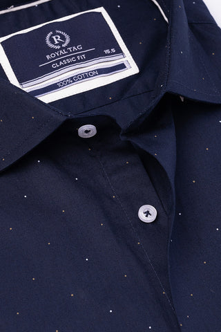 Navy Dress Shirt- CFD241128-NY