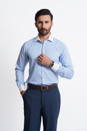 Sky Blue Refined Dress Shirt