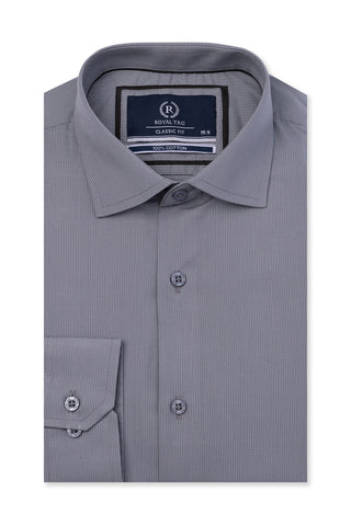 Grey Lining Dress Shirt- CFL241040-GR