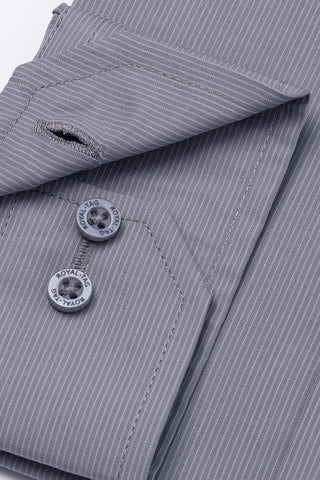 Grey Lining Dress Shirt- CFL241040-GR