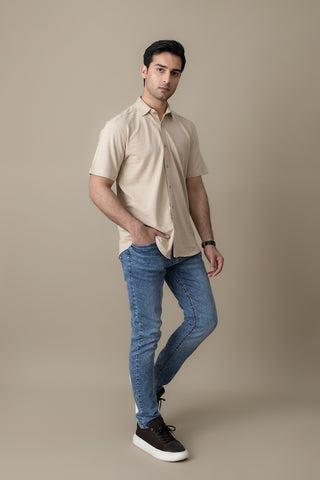 Beige Heritage Casual Shirt