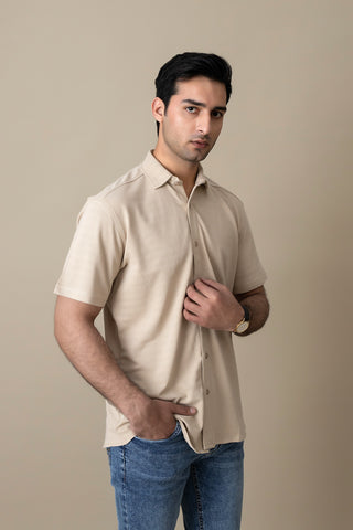 Beige Heritage Casual Shirt