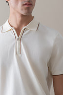 Knit Zipper Polo