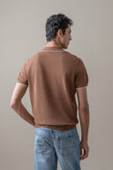 Knit Zipper Polo