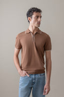 Knit Zipper Polo