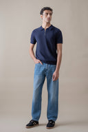 Zipper Polo Knit